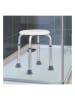 Everysentials Hocker w kolorze białym pod prysznic - 52,5 x Ø 32,3 cm