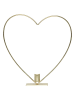 STAR Trading Decoledlamp "Flame Heart" goudkleurig - (B)28 x (H)28 cm