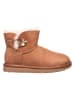 UGG Lammfell-Boots "Mini Bailey Button" in Hellbraun