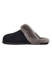 UGG Leder-Hausschuhe "Scuffette II" in Schwarz