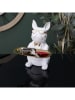 Rétro Chic Decoratief object "Bulldog" wit - (B)23,5 x (H)21 x (D)19 cm