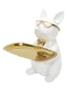 Rétro Chic Decoratief object "Bulldog" wit - (B)23,5 x (H)21 x (D)19 cm