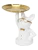 Rétro Chic Decoratief object "Bulldog" wit - (B)21 x (H)21 x (D)18 cm