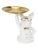 Rétro Chic Decoratief object "Bulldog" wit - (B)21 x (H)21 x (D)18 cm