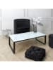 THE HOME DECO FACTORY Salontafel zwart/wit - (B)105 x (H)32 x (D)55 cm