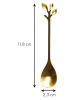 every ware 4-delige set: koffielepels goudkleurig - (H)12 cm