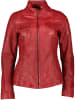 Caminari Skórzana kurtka "Lome" w kolorze czerwonym