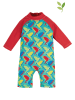 Frugi Zwempak "Little Sun Safe" turquoise/meerkleurig