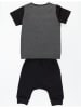 Denokids 2tlg. Outfit in Grau/ Schwarz