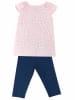 Denokids 2tlg. Outfit in Rosa/ Dunkelblau