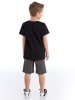 Denokids 2-delige outfit zwart/grijs