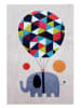 ABERTO DESIGN Kurzflor-Teppich "Big Balloon" in Creme/ Bunt