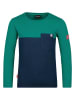 Trollkids Functioneel shirt "Bergen" groen/donkerblauw