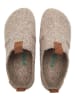 Comfortfusse Wollen clogs lichtbruin