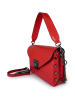 ORE10 Leren handtas "TR" rood - (B)24 x (H)14 x (D)7 cm