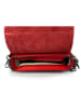 ORE10 Leder-Henkeltasche "TR" in Rot - (B)24 x (H)14 x (T)7 cm