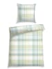 Schiesser Renforcé-Bettwäsche-Set "Maren" in Grün/ Hellblau