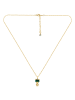 METROPOLITAN Vergold. Halskette mit Swarovski Kristallen - (L)40 cm