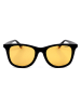 Polaroid Męskie okulary przeciwsłoneczne w kolorze czarno-żółtym