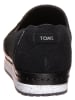 TOMS Leder-Slipper "Palma" in Dunkelblau