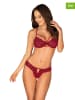 Obsessive 2-delige ondergoedset "Ivetta" bordeaux