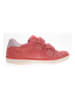 lamino Leren sneakers koraalrood