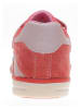 lamino Leren sneakers koraalrood
