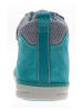 lamino Leren sneakers turquoise