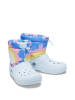 Crocs Kalosze "Classic Lined Neo Puff Tie Dye" w kolorze białym ze wzorem