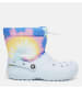 Crocs Winterstiefel "Classic Lined Neo Puff Tie Dye" in Hellblau/ Bunt