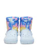 Crocs Kalosze "Classic Lined Neo Puff Tie Dye" w kolorze białym ze wzorem