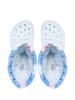 Crocs Kalosze "Classic Lined Neo Puff Tie Dye" w kolorze białym ze wzorem
