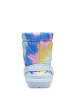 Crocs Kalosze "Classic Lined Neo Puff Tie Dye" w kolorze białym ze wzorem