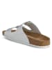 Geox Leder-Pantoletten "Brionia" in Silber