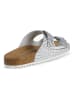 Geox Leder-Pantoletten "Brionia" in Silber
