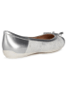 Geox Ballerinas "Charlene" in Silber/ Weiß