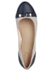 Geox Ballerinas "Charlene" in Silber/ Dunkelblau
