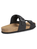 Geox Leren slippers "Ghita" zwart