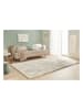 Nazar Hochflor-Teppich "Shaggy" in Beige/ Weiß