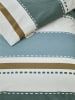 Walra Beddengoedset "Stripes & Stitches" wit/blauw