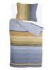 Byrklund Bettwäsche-Set "Golden Stripes" in Blau/ Gelb