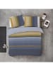 Byrklund Bettwäsche-Set "Golden Stripes" in Blau/ Gelb