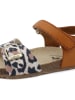 billowy Sandalen in Hellbraun