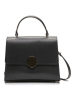 maison héritage PARIS Leder-Henkeltasche "Clau" in Schwarz - (B)26 x (H)20 x (T)9 cm