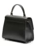 maison héritage PARIS Leder-Henkeltasche "Clau" in Schwarz - (B)26 x (H)20 x (T)9 cm