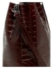 maison héritage PARIS Leder-Umhängetasche "Bruna" in Dunkelbraun - (B)23 x (H)26,5 x (T)16 cm