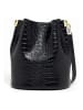 maison héritage PARIS Leren schoudertas "Bruna" zwart - (B)23 x (H)26,5 x (D)16 cm