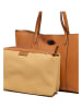 maison héritage PARIS Skórzany shopper bag "Elis" w kolorze karmelowym - 41 x 30 x 10 cm