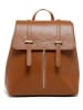 maison héritage PARIS Leren rugzak "Rose" camel - (B)27,5 x (H)29 x (D)13 cm