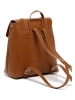 maison héritage PARIS Leren rugzak "Rose" camel - (B)27,5 x (H)29 x (D)13 cm